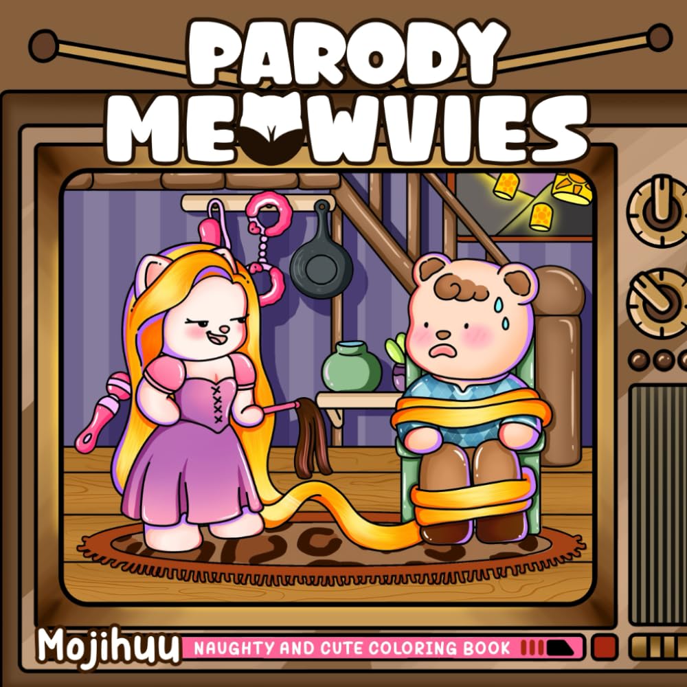 Parody Meowvies: Naughty and Cute Coloring Book for Adults Featuring Fuzzy Cat and Cozy Friends with Funny Movie-Inspired Scenes (Meowvies Coloring, Band 5) Hobbies & Crafts