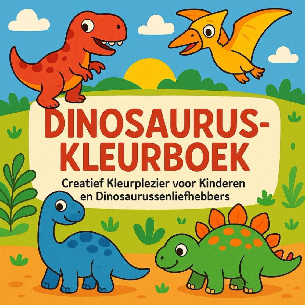 Dinosauruskleurboek: Creatief Kleurplezier voor Kinderen en Dinosaurussenliefhebbers Manga