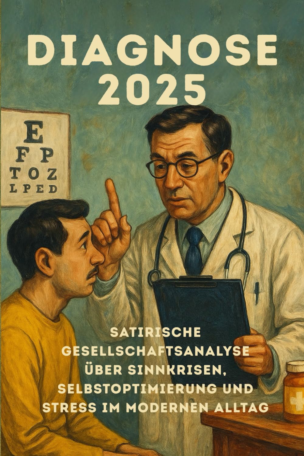 Diagnose 2025: Satirische Gesellschaftsanalyse über Sinnkrisen, Selbstoptimierung und Stress im modernen Alltag book
