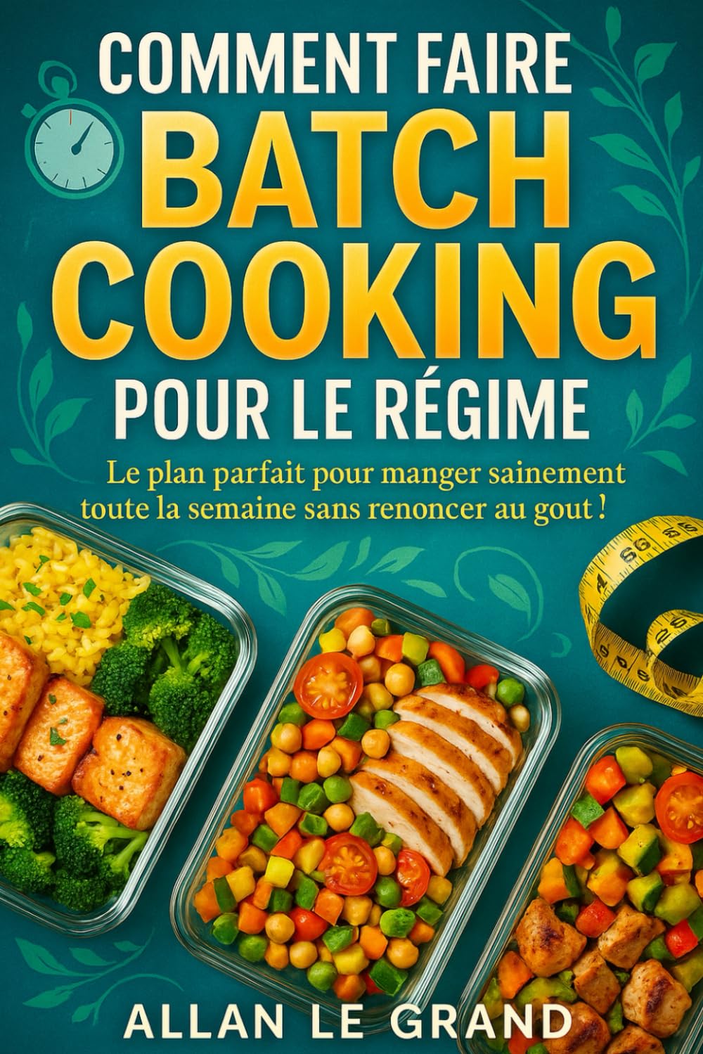 COMMENT FAIRE DU BATCH COOKING POUR LE RÉGIME: Le plan parfait pour manger sainement toute la semaine sans renoncer au goût ! book