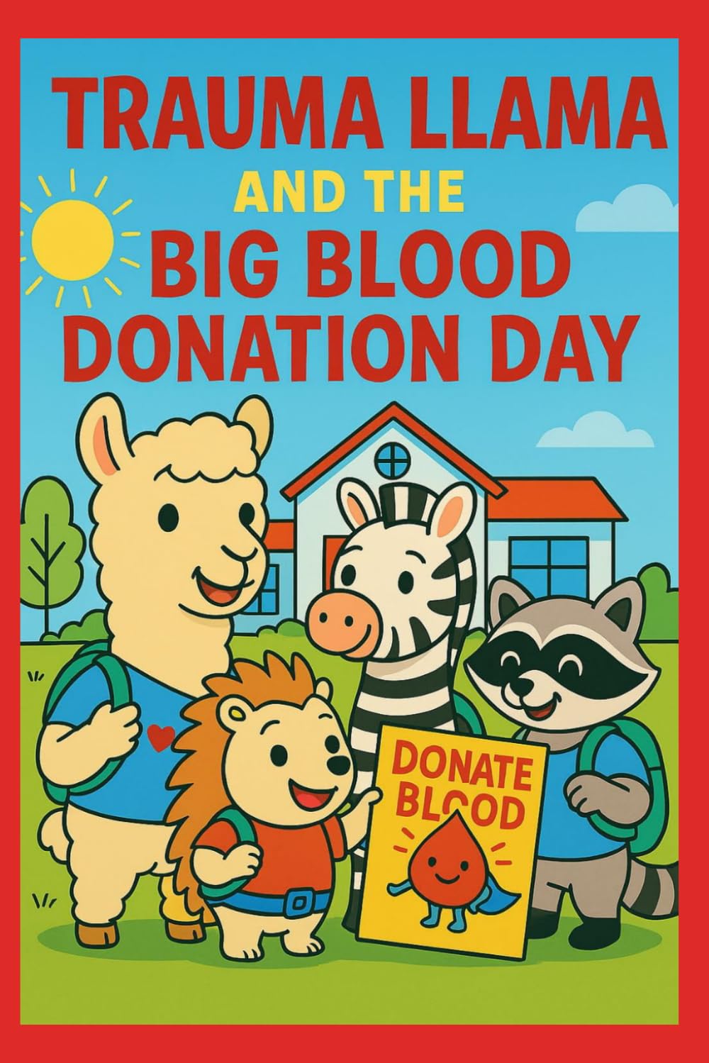 Trauma Llama and the Big Blood Donation Day: Coloring Book (The Adventures of Trauma Llama) Novels & Short Stories