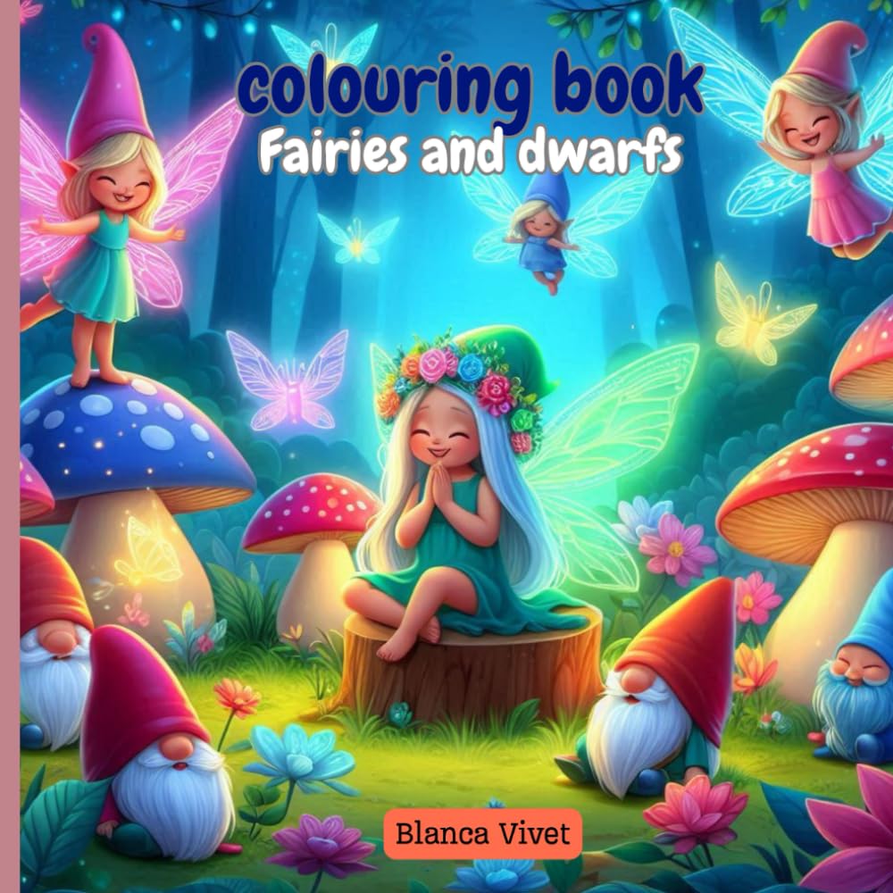 Fairies and dwarfs Colouring book: Everyone can enjoy coloring fairies and gnomes – creativity is for all ages! book