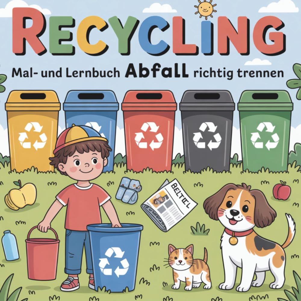 RECYCLING Mal- und Lernbuch Abfall richtig trennen: Liebevolle Bilder zum Ausmalen und einfache Texte vermitteln Kindern ab 4 Jahren, wie man Müll richtig trennt Novels & Short Stories