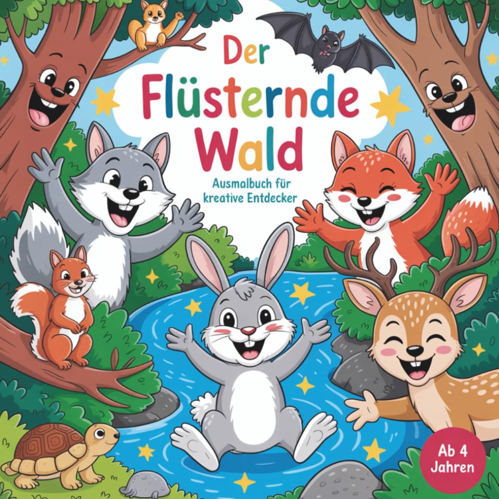 Der flüsternde Wald – Ausmalbuch für kreative Entdecker ab 4 Jahren mit 50 märchenhaften Motiven. Non-fiction