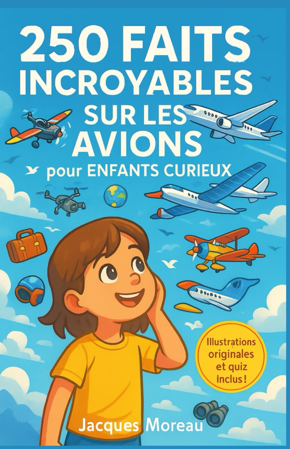 250 Faits Incroyables sur les Avions pour Enfants Curieux: Un voyage passionnant à travers l’histoire, la technologie, les records et les métiers de ... 12 ans, avec quiz et illustrations originales book