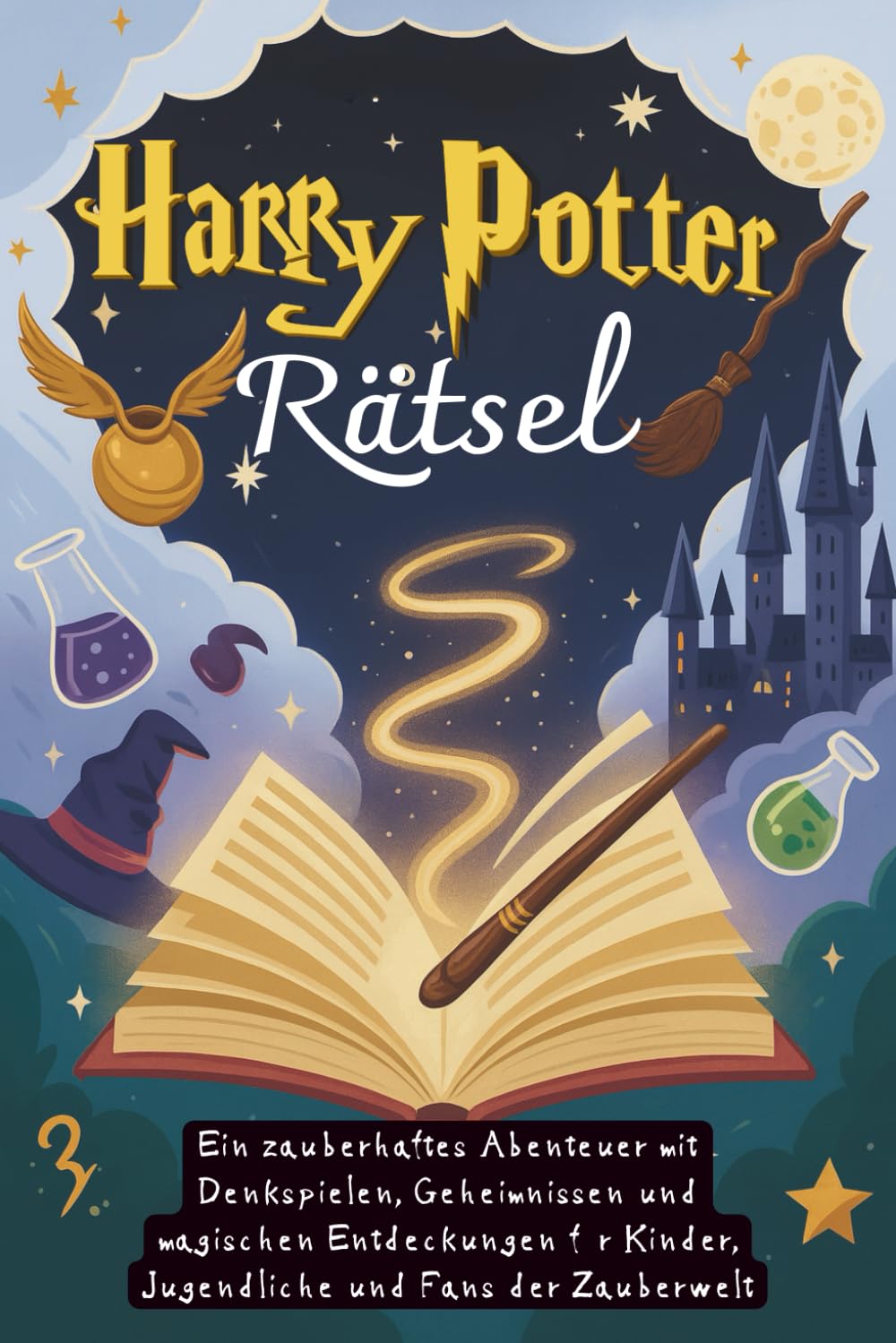Harry Potter Rätsel: Ein zauberhaftes Abenteuer mit Denkspielen, Geheimnissen und magischen Entdeckungen für Kinder, Jugendliche und Fans der Zauberwelt Leisure & Fun