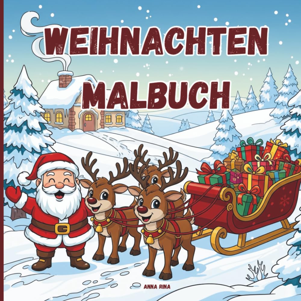 Weihnachtsmalbuch: Ausmalbuch für Kinder | Festliche Adventszeit Lifestyle