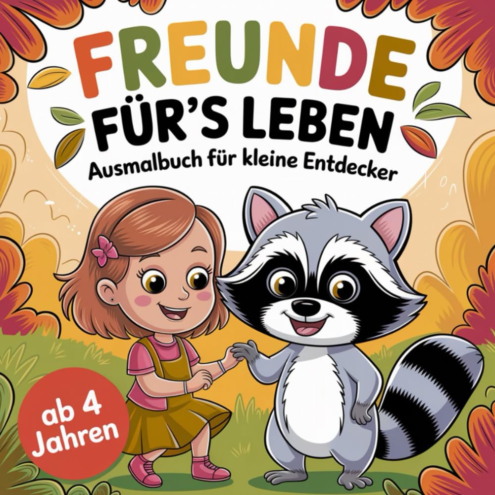 Freunde fürs Leben Ausmalbuch für kleine Entdecker ab 4 Jahren mit 50 faszinierenden Ausmalbildern (Unbeschreiblich schöne Bücher für Kinder und Erwachsene) Garden & Plants