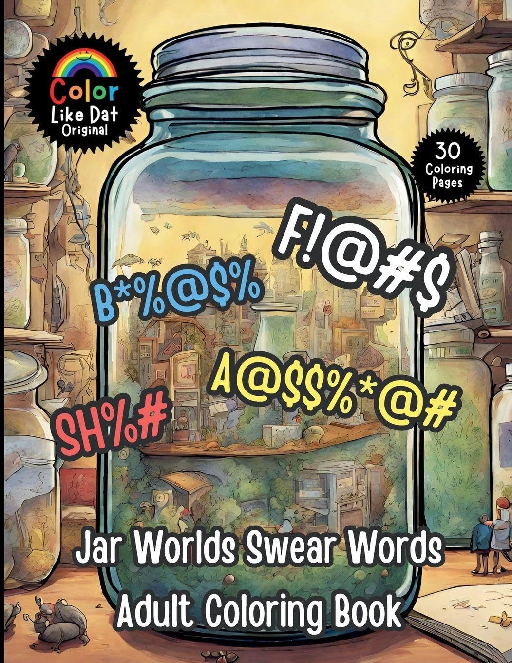 Jar Worlds Swear Words Adult Coloring Book Hobbies & Crafts