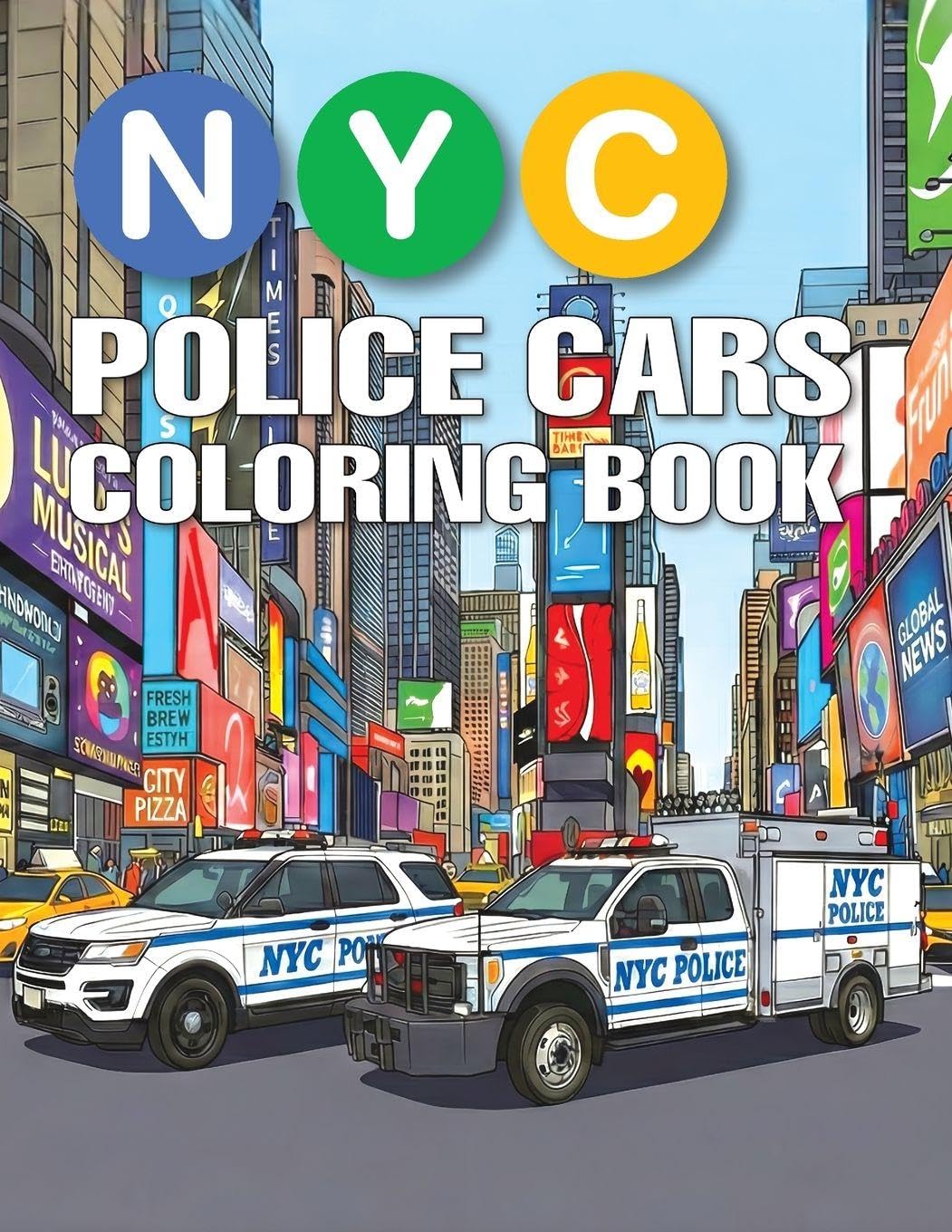 NYC Police Cars Coloring Book Tiptoi & Games
