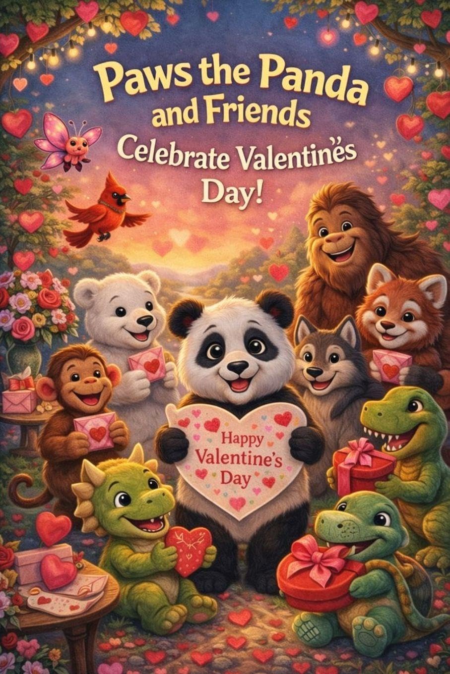 Paws the Panda and Friends Celebrate Valentine's Day Children's books