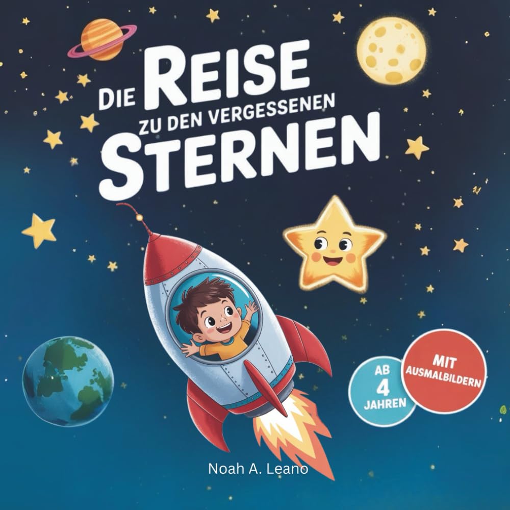 Die Reise zu den vergessenen Sternen: Ein fantastisches Vorlesebuch ab 4 Jahren voller Fantasie, mutiger Sternenfreunde und kreativer Ausmalbilder Manga