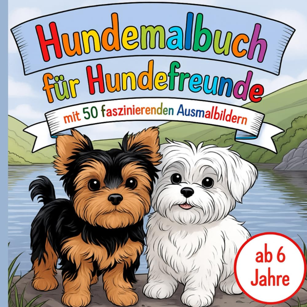 Hundemalbuch für den Hundefreund 50 faszinierende Ausmalbilder Non-fiction