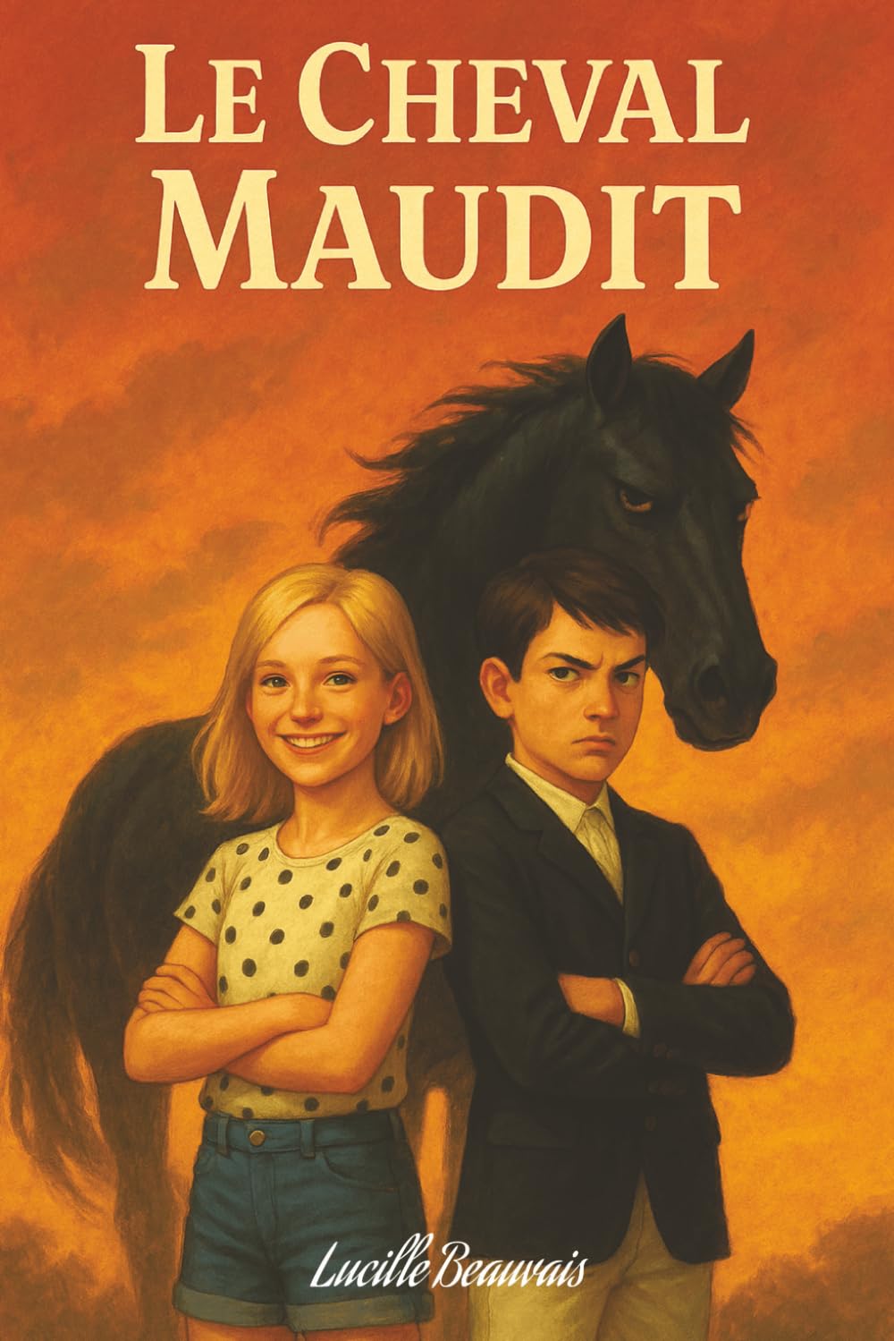Le cheval maudit : Livre pour enfant et ado sur l'équitation, qui raconte l'aventure d'une fille passionnée de chevaux et de poneys qui rêve de devenir cavalière.: un cadeau parfait dès 9 ans book