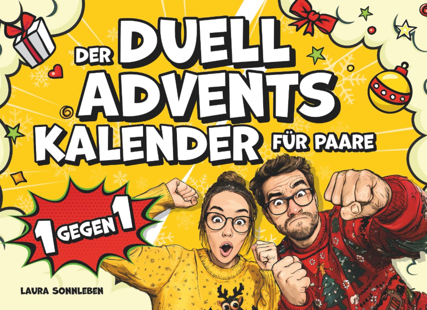Der Duell Adventskalender für Paare 1 gegen 1: Couple Challenges ohne Handy, nur mit Stift & Papier. Das ideale Geschenk für mehr aktive Paarzeit Partnership & Love