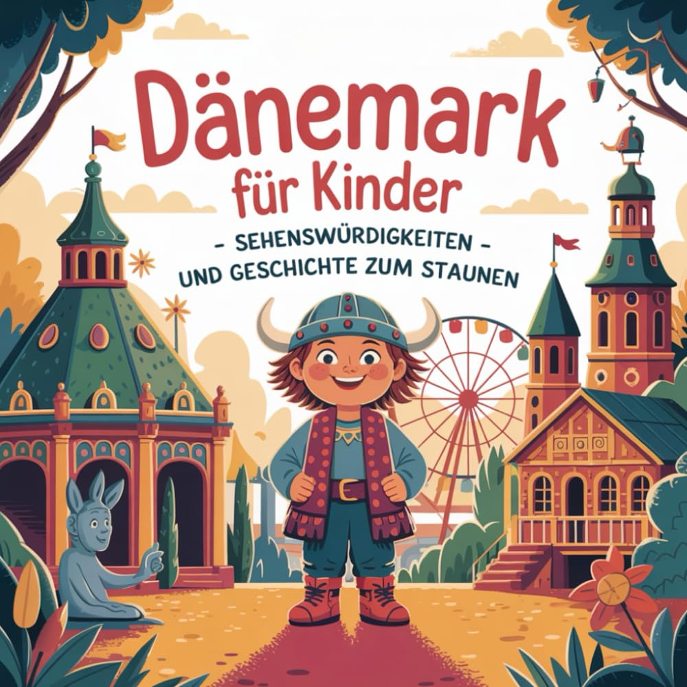 Dänemark für Kinder – Sehenswürdigkeiten und Geschichte zum Staunen: Fantasievolle Geschichten über Meer, Märchen und mutige Wikinger – Für Kinder von 4 bis 7 Jahren liebevoll erzählt Non-fiction