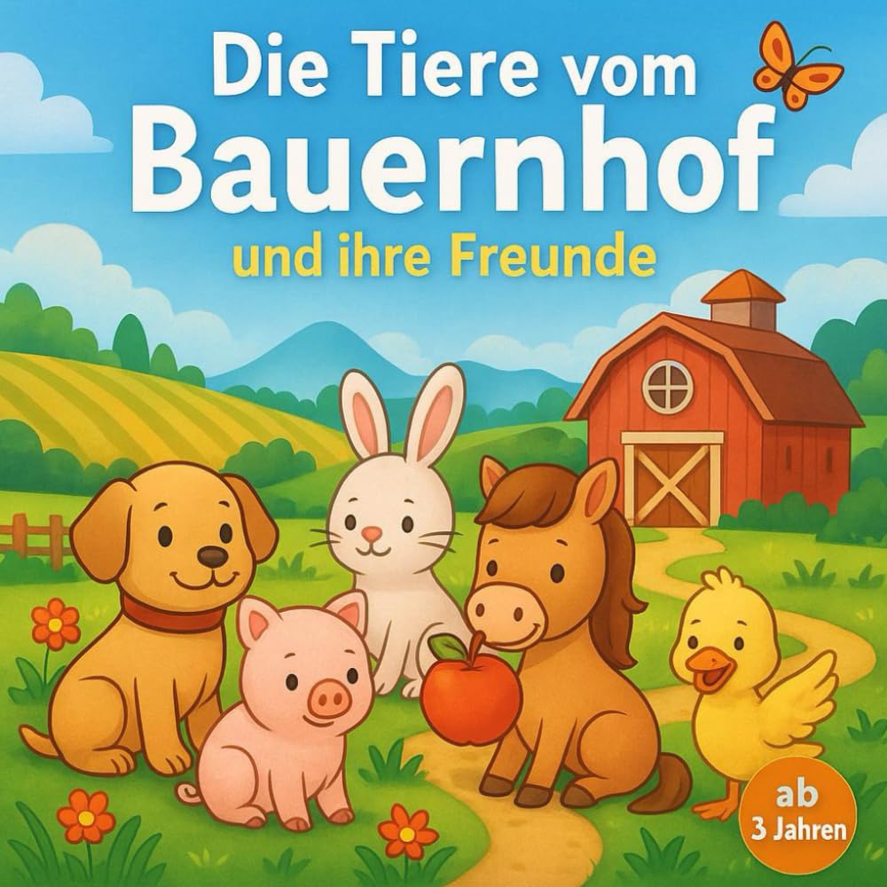 Die Tiere vom Bauernhof und ihre Freunde (Malbücher für Kinder, Band 6) Non-fiction