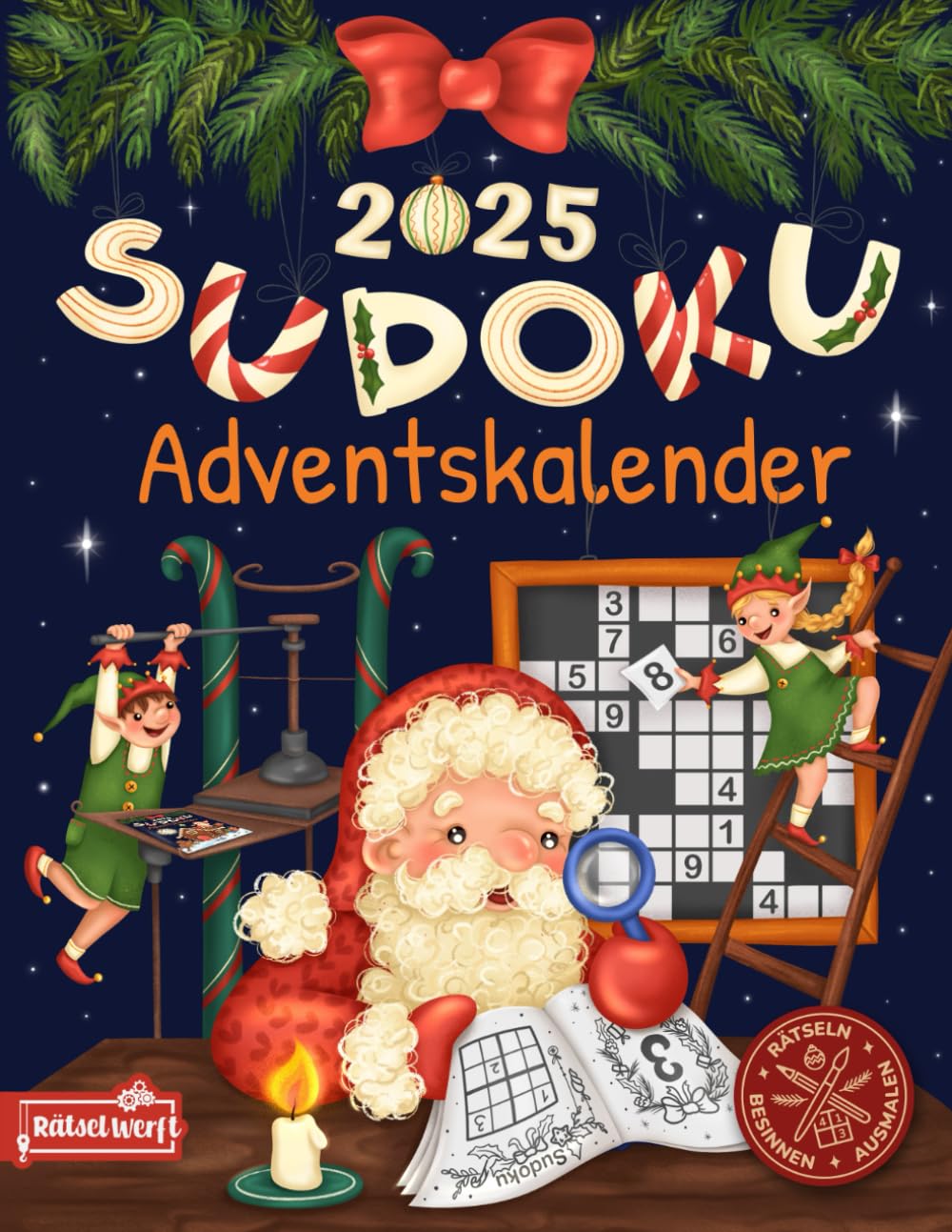 Sudoku Adventskalender 2025: 24 Tage festlicher Rätselspaß mit 144 Sudokus von Leicht - Schwer Lifestyle