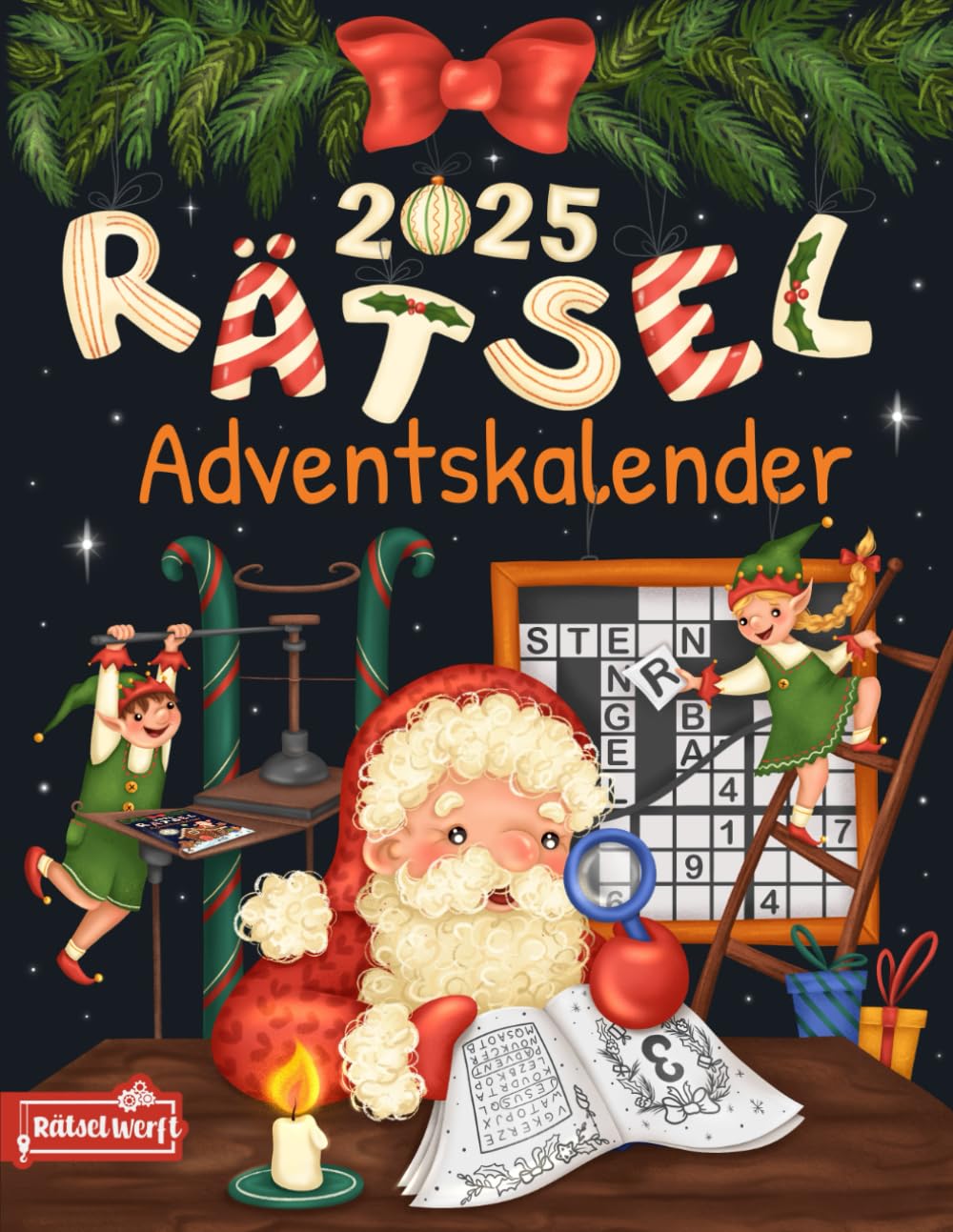 Rätsel Adventskalender 2025: 24 Tage festlicher Rätselspaß für Erwachsene mit 72 Rätseln in großer Schrift - Inkl. Sudoku, Kreuzwort- & Wortsuchrätseln Lifestyle