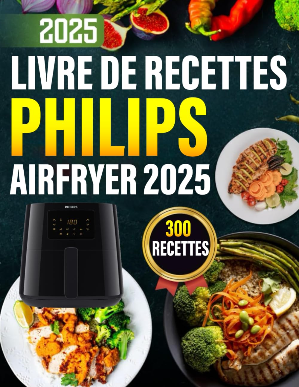 Livre De Recettes Philips Air Fryer 2025: Plus de 300 idées simples, saines et croustillantes. Le livre de cuisine complet pour débutants et experts book