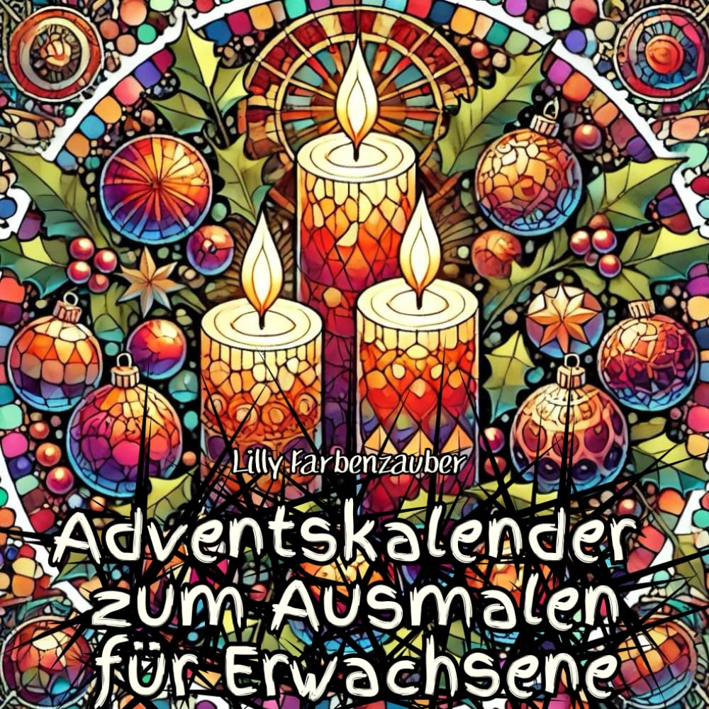 Adventskalender zum Ausmalen für Erwachsene Hobbies & Crafts