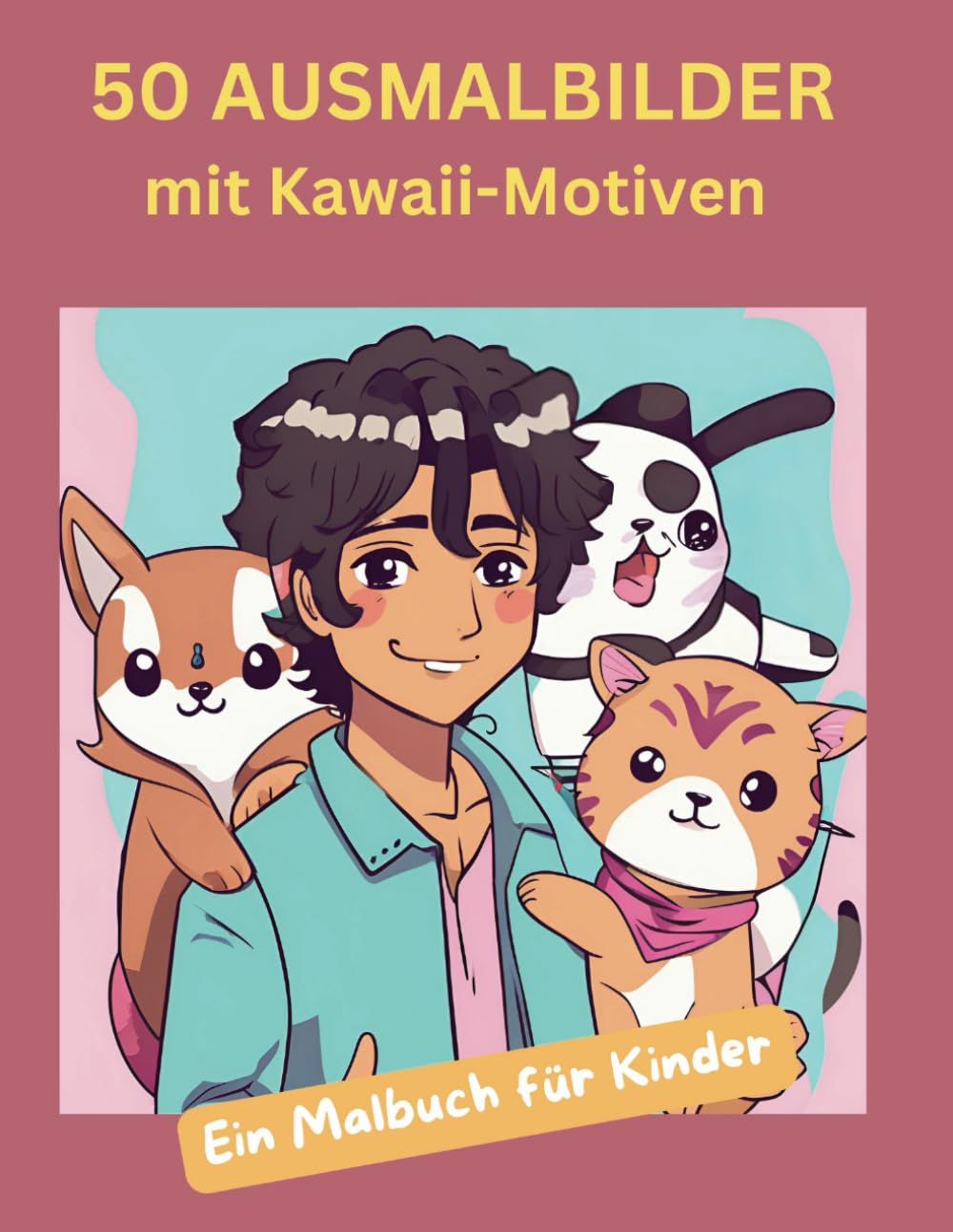 50 Ausmalbilder mit Kawaii-Motiven: Ein Malbuch für Kinder Novels & Short Stories