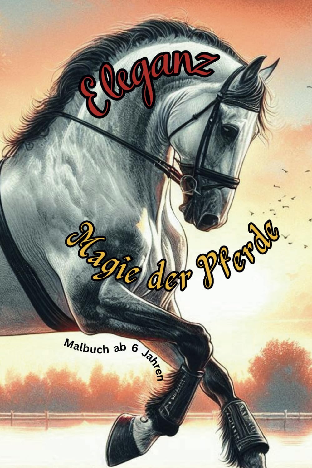 Eleganz - Magie der Pferde: Malbuch ab 6 Jahren Non-fiction