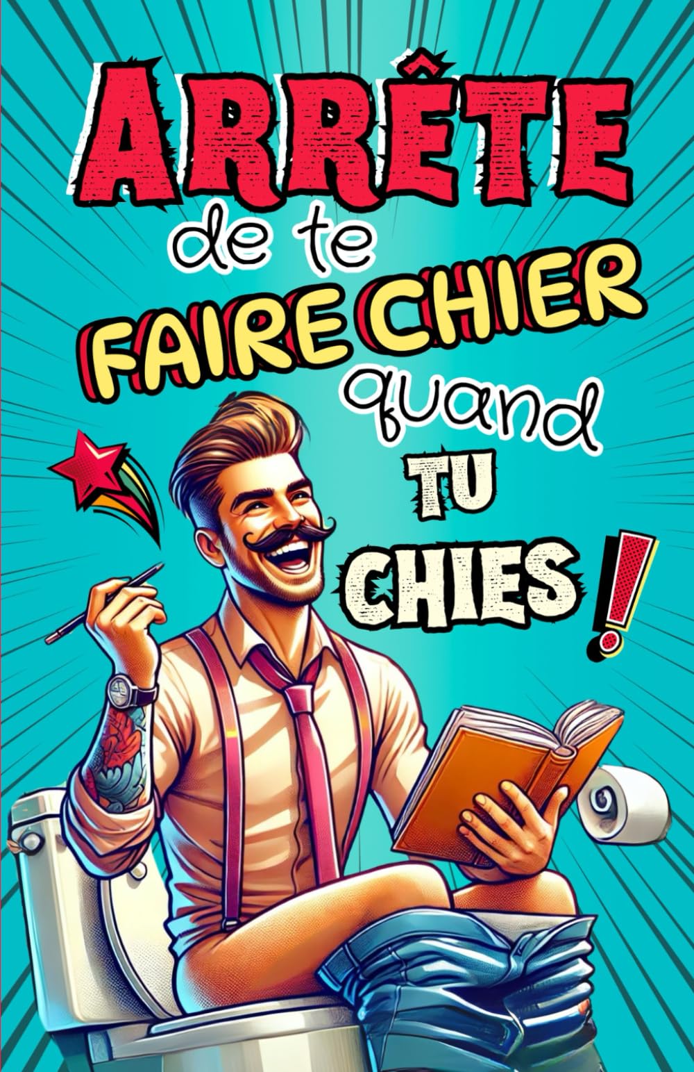 Livre pour les toilettes: Jeux, quiz, énigmes, blagues, infos insolites et tests, logiques ou carrément débiles à faire au WC en faisant caca pour ... copain pour noel | livre humour toilette Business, Finance & Career