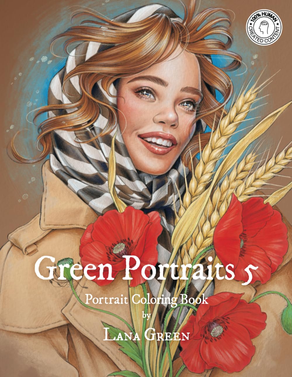 Green Portraits 5: Portrait Coloring Book book