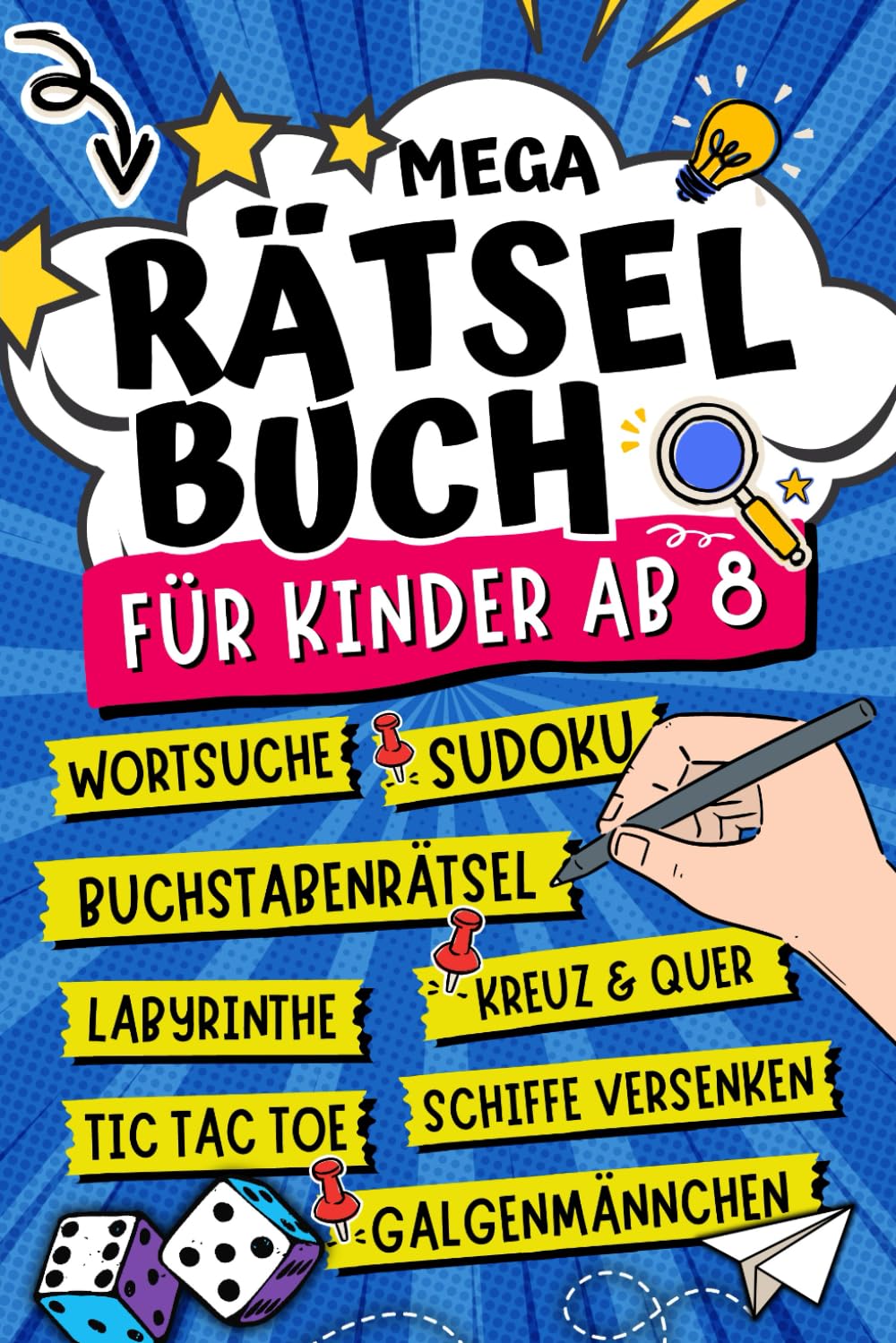 Rätselbuch für Kinder ab 8: Coole Rätsel und Denkspiele inkl. Wortsuchrätsel, Sudoku, Kreuzworträtsel und vielem mehr Parents & Children