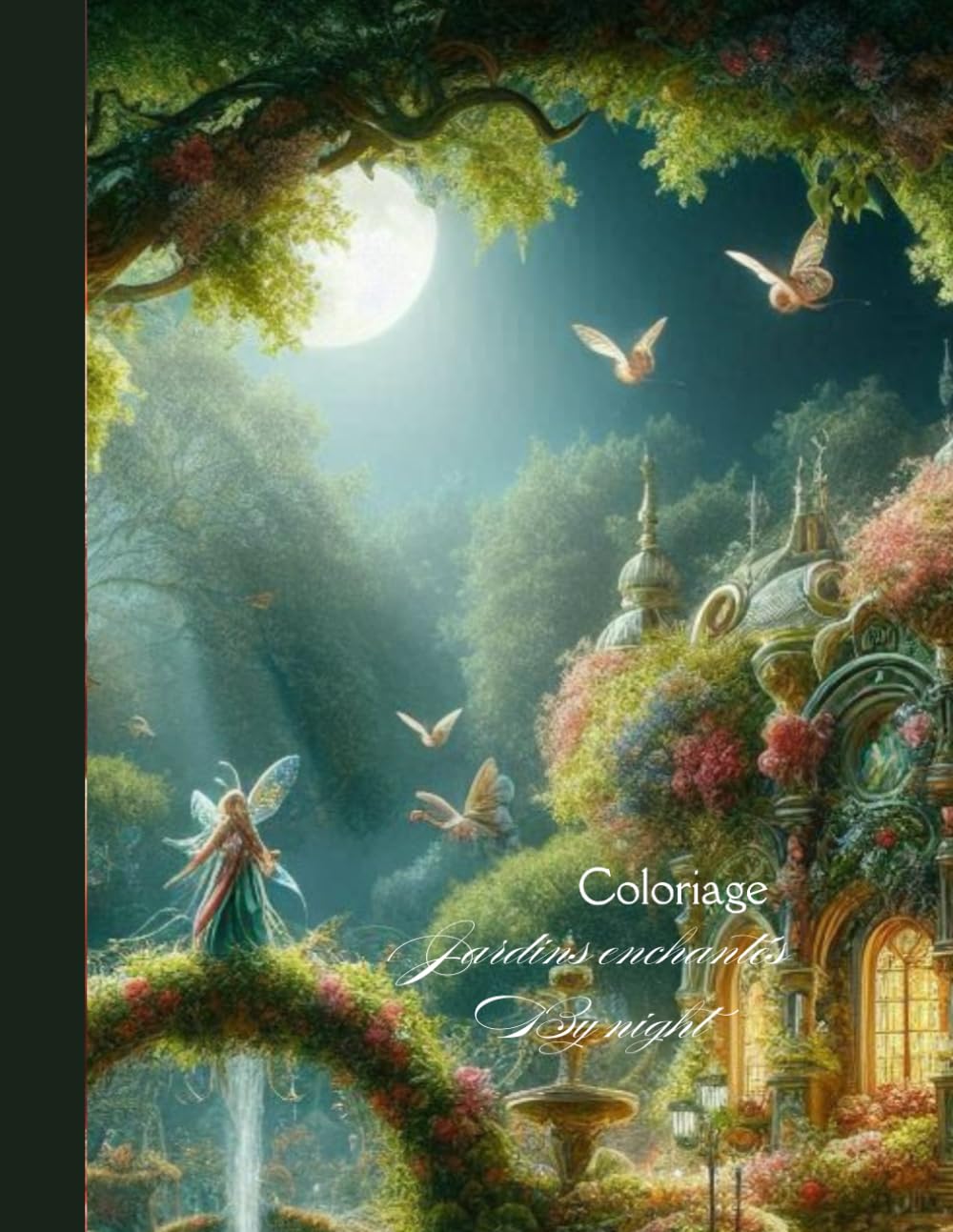 COLORIAGE JARDINS ENCHANTES BY NIGHT EDITION PREMIUM: 30 pages à colorier - livre de coloriage pour adultes et enfants Fond noir pour sublimer et intensifier à l'extréme vos créations ! book