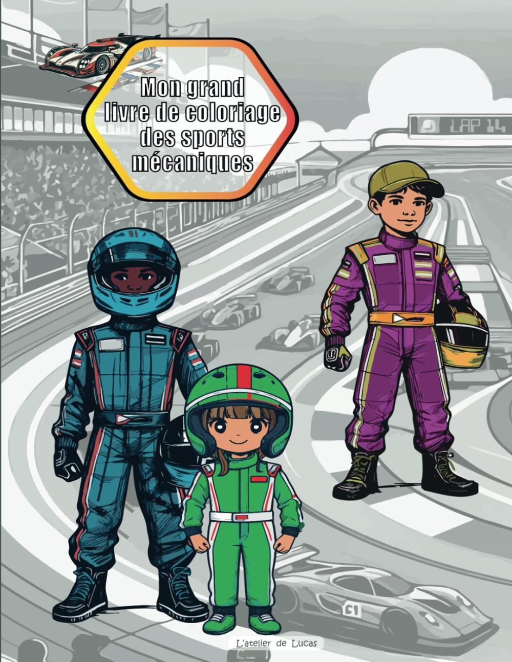 Mon grand livre de coloriage des sports mécaniques book