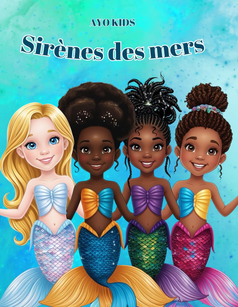Sirènes des mers: Coloriages Inclusifs avec des Petites Filles Noires et Afro-Métissées Novels & Short Stories