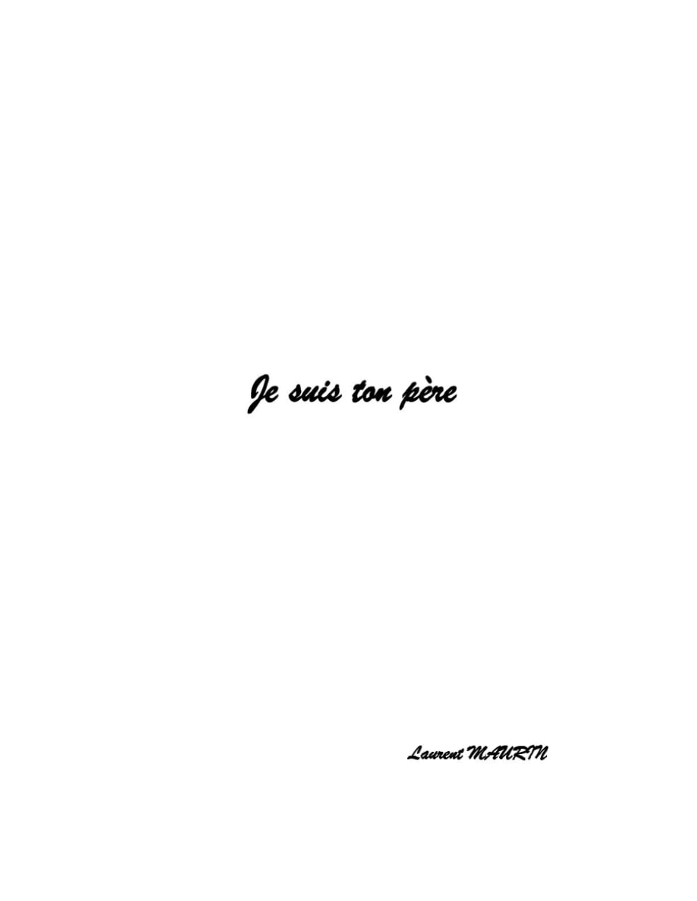Je suis ton père book