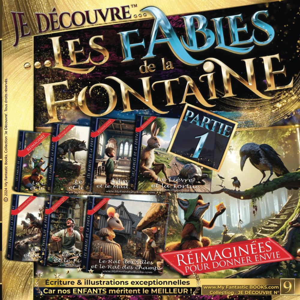 Je Découvre Les Fables De La Fontaine, Partie 1: Recueil Illustré pour Enfants, Classiques Littéraires Réinventés | Valeurs Éducatives | Lecture ... ans) | Apprendre en s’amusant, Livre ludique book