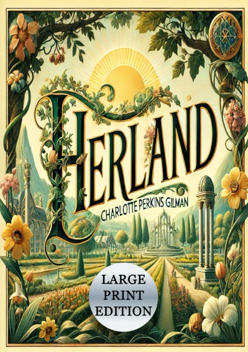 Herland (Large Print Edition): Exploring a Feminist Utopia Through Themes of Harmony, Motherhood, and Gender Equality book