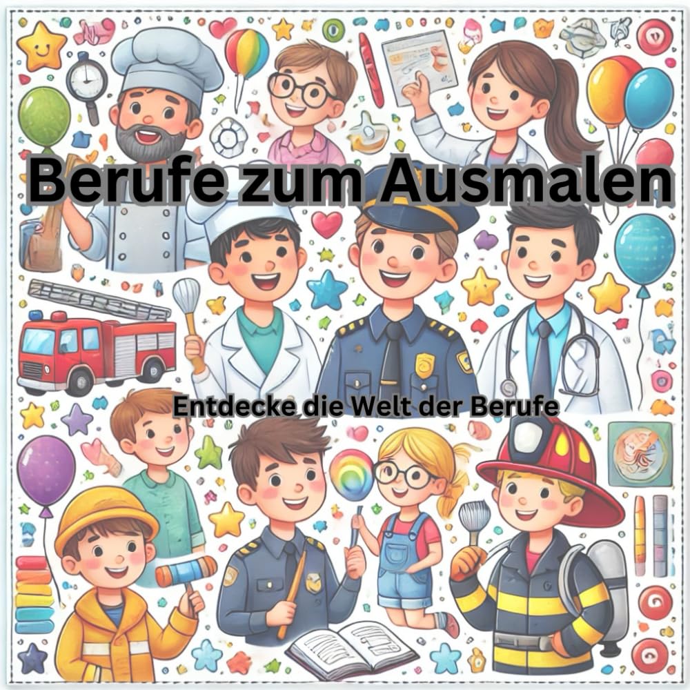 Berufe zum ausmalen: Entdecke die Welt der Berufe Novels & Short Stories