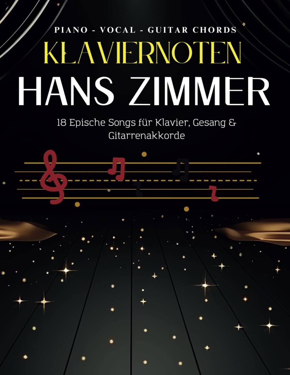 Klaviernoten Hans Zimmer: 18 Epische Songs für Klavier, Gesang & Gitarrenakkorde Sheet Music