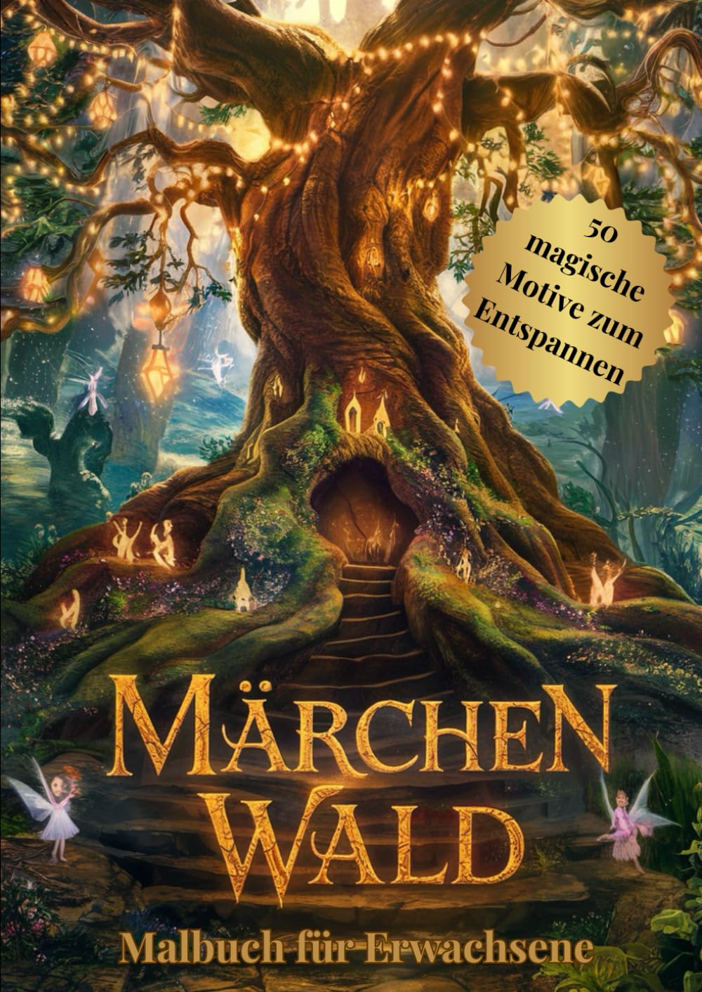 Märchen Wald : Anti Stress Malbuch für Erwachsene mit 50 faszinierenden und magischen Motiven zum Entspannen Arts & Music