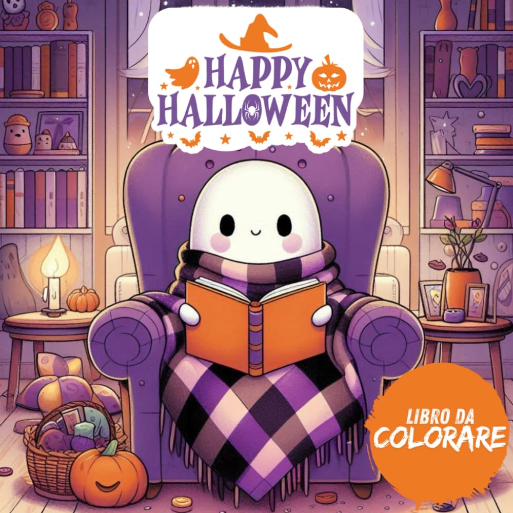 Libro da colorare di Halloween: Per bambini, ragazzi e adulti: tante immagini da colorare a tema Halloween per rilassarsi e divertirsi Hobbies & Crafts
