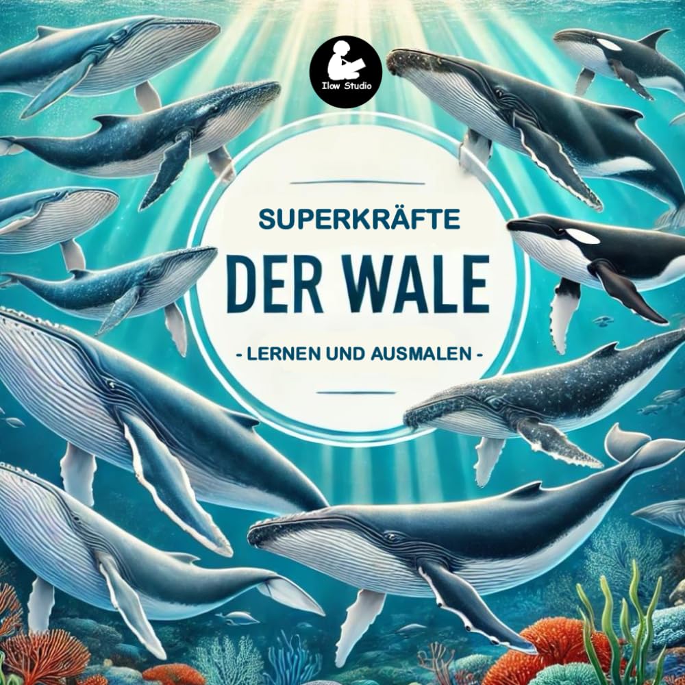 Superkräfte der Wale - Lernen und Ausmalen I Spaß beim Entdecken und Ausmalen der Wale I Förderung der Feinmotorik I Perfekt für Mädchen und Jungen von 3 bis 9 Jahren Novels & Short Stories