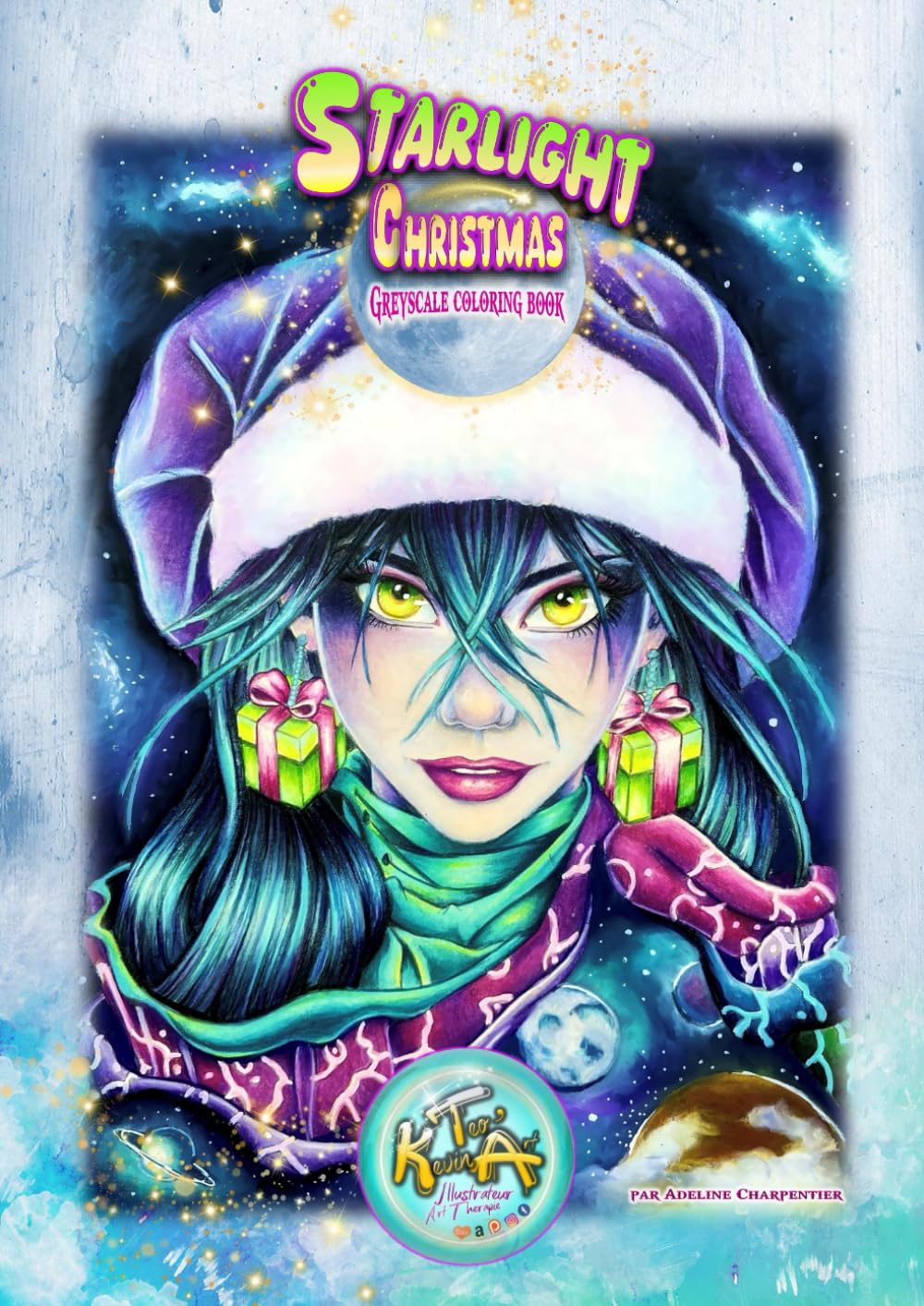 Starlight Christmas: Greyscale Coloring Book book