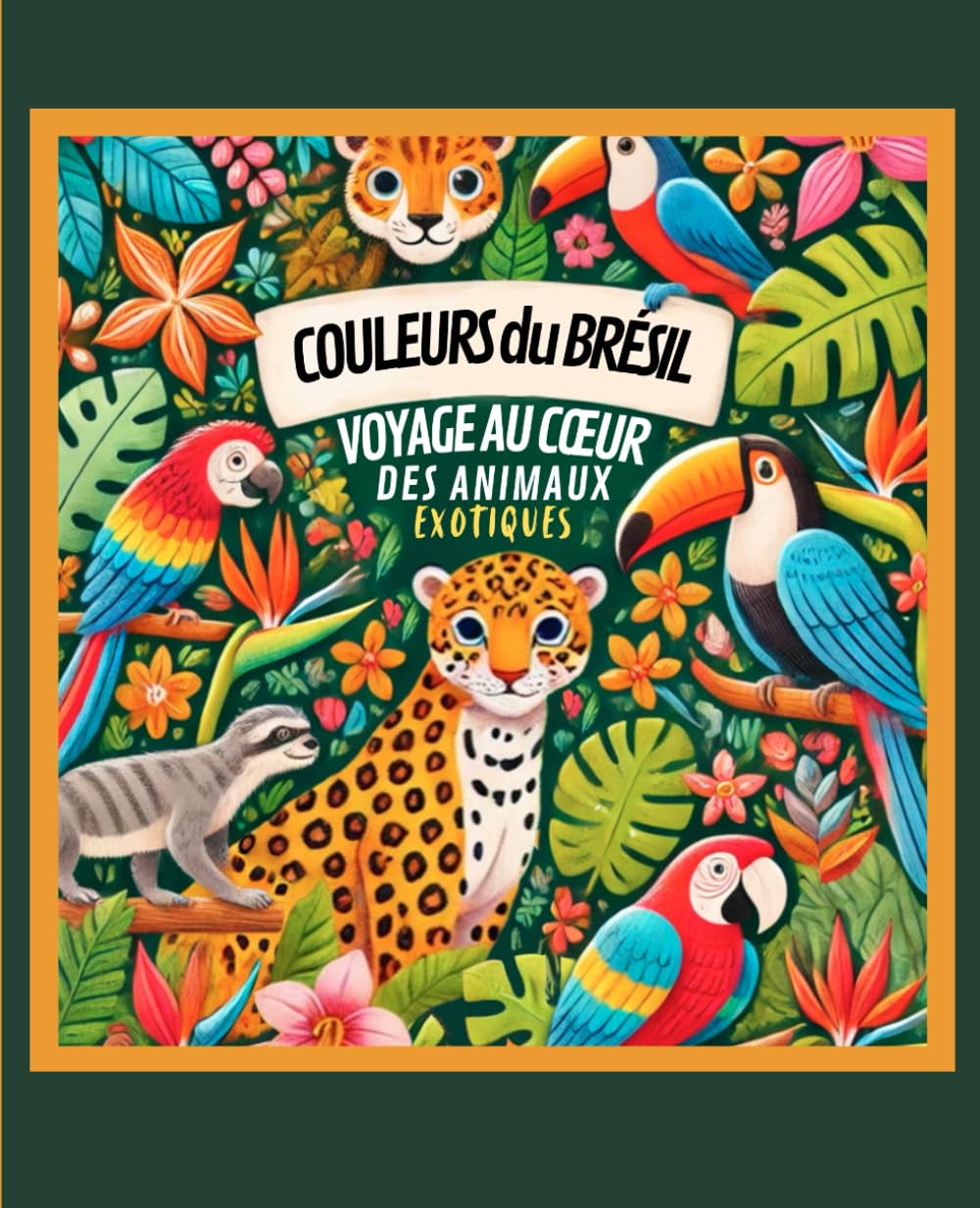 Couleurs du Brésil : Voyage au cœur des animaux exotiques: livre de coloriage pour enfant book