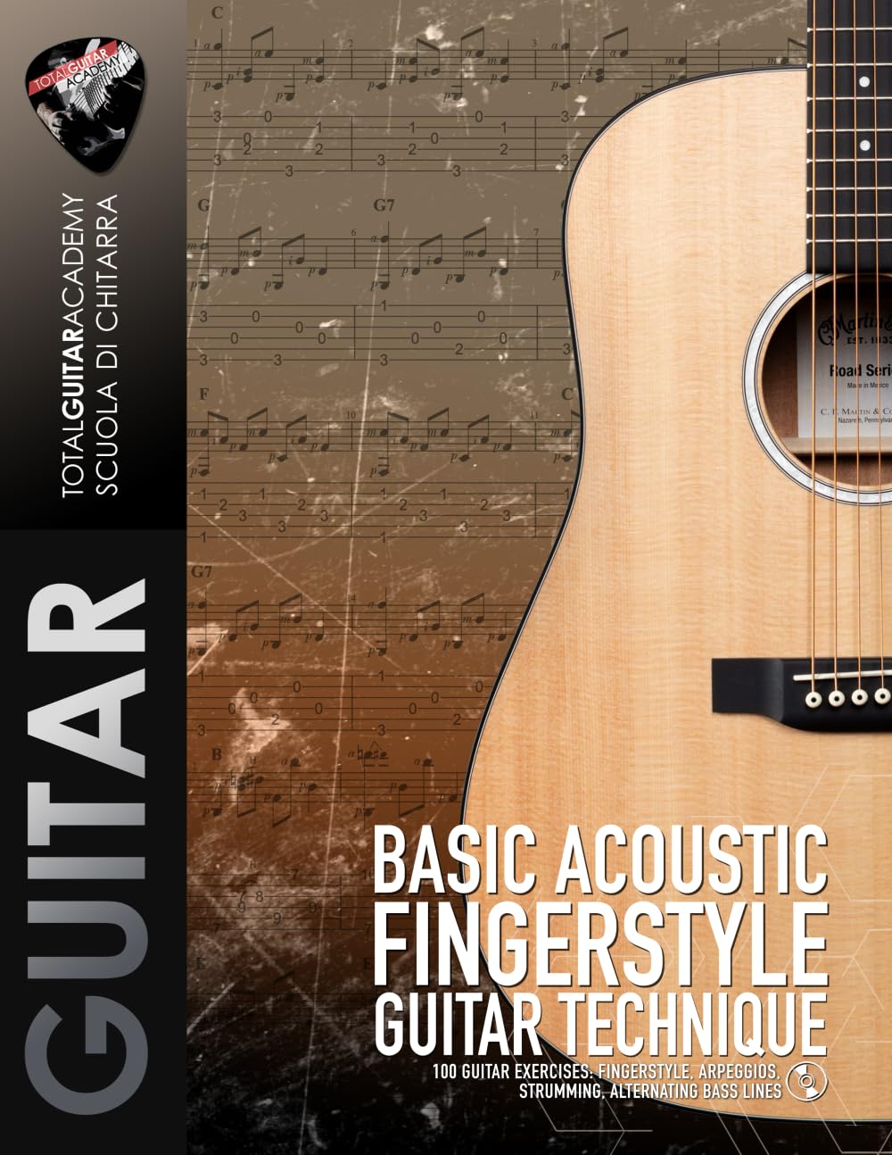 Basic Acoustic Fingerstyle Guitar Technique: 100 Guitar Exercises: Fingerstyle, Arpeggios, Strumming, Alternating bass lines book