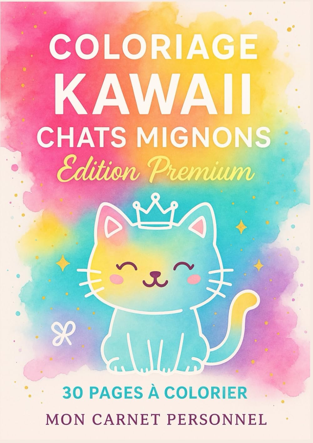 COLORIAGE KAWAII CHATS MIGNONS EDITION PREMIUM: 30 pages à colorier - livre de coloriage pour adultes et enfants book