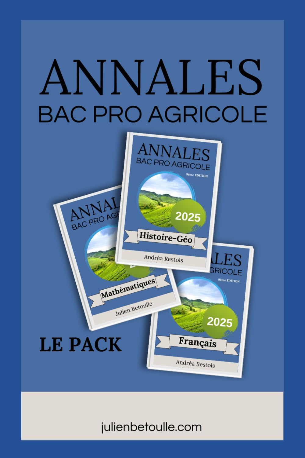 Pack Annales bac pro agricole Matières générales 2025 book