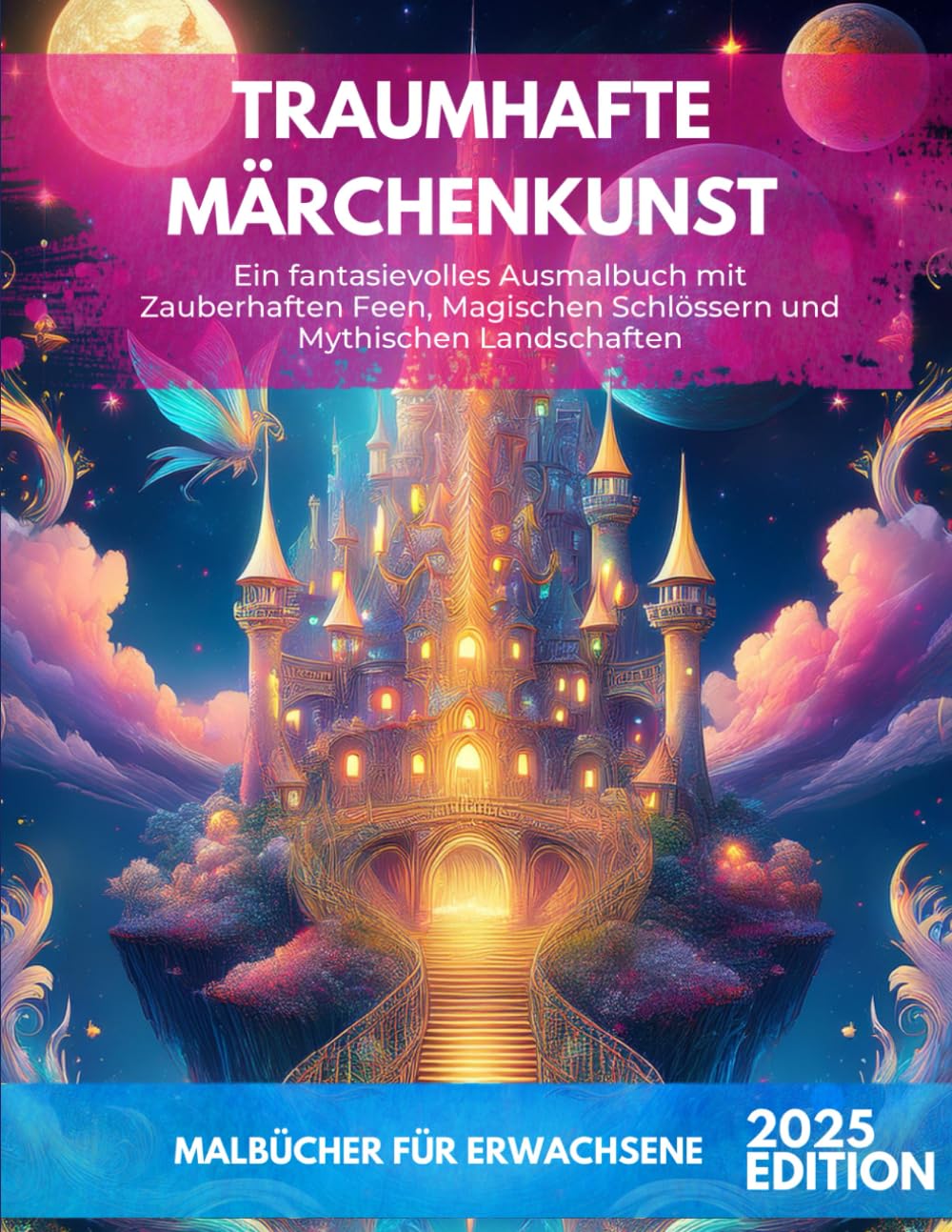 Traumhafte Märchenkunst: Ein fantasievolles Ausmalbuch mit Zauberhaften Feen, Magischen Schlössern und Mythischen Landschaften | Malbücher für Erwachsene Superheroes