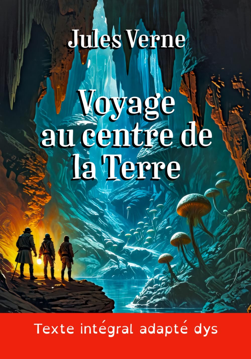 Voyage au Centre de la Terre (version DYS grand format): Le roman de Jules Verne en texte intégral dans une mise en page adaptée aux lecteurs dys ou dyslexiques book