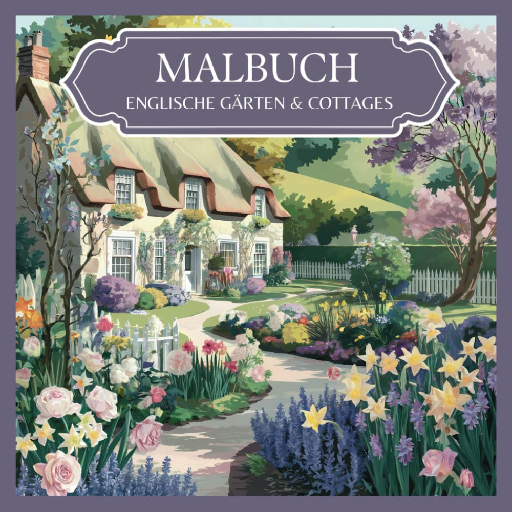 Romantische Gartenträume: Englische Gärten & Cottages: Das inspirierende Ausmalbuch mit 50 wunderschönen Gartenmotiven für Erwachsene und Jugendliche. Zum Abschalten, Entspannen und Träumen. Architecture