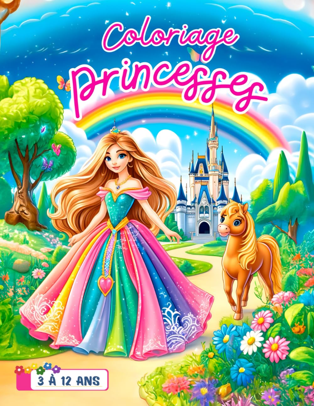 Livre de Coloriage Princesses: Développez la Créativité, Stimulez l’Imagination et Profitez d’Heures de Plaisir Sans Écrans book